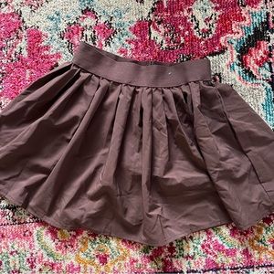 Brown Pleated Skort